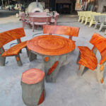 Bàn ghế đá KHP-BGD-6780